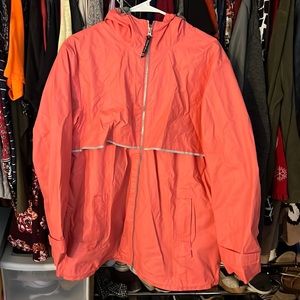 Charles River XL coral rainjacket